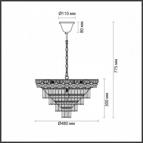 Подвесная люстра Lumion Esme 5233/8 в Соликамске - solikamsk.mebel24.online | фото 4