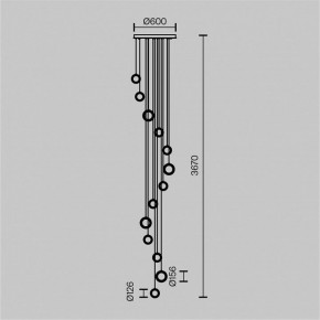 Подвесная люстра Maytoni Pharao MOD361PL-L58BS3K в Соликамске - solikamsk.mebel24.online | фото 4