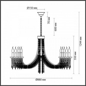 Подвесная люстра Odeon Light Capel 5063/10 в Соликамске - solikamsk.mebel24.online | фото 5