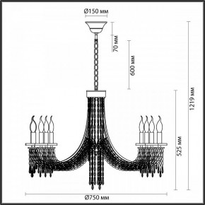 Подвесная люстра Odeon Light Capel 5063/8 в Соликамске - solikamsk.mebel24.online | фото 5