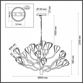 Подвесная люстра Odeon Light Gardi 5090/18 в Соликамске - solikamsk.mebel24.online | фото 6