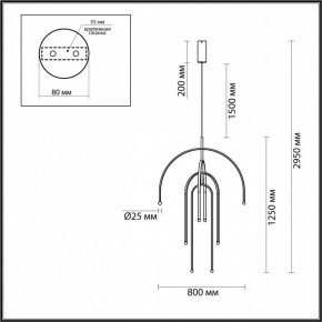 Подвесная люстра Odeon Light Memfi 6633/95L в Соликамске - solikamsk.mebel24.online | фото