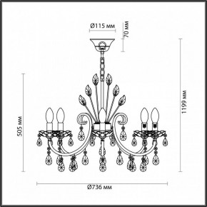 Подвесная люстра Odeon Light Versia 4977/8 в Соликамске - solikamsk.mebel24.online | фото 6