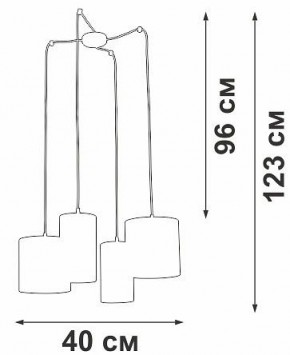 Подвесная люстра Vitaluce V3089 V3089-1/4S в Соликамске - solikamsk.mebel24.online | фото 5