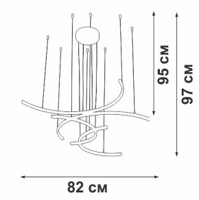 Подвесная люстра Vitaluce V3777 V3777-0/4S в Соликамске - solikamsk.mebel24.online | фото 5