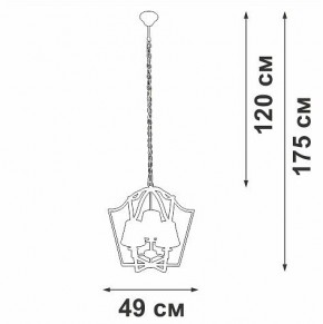 Подвесная люстра Vitaluce V4991 V4991-8/3 в Соликамске - solikamsk.mebel24.online | фото 3