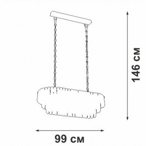 Подвесная люстра Vitaluce V5353 V5353-8/19 в Соликамске - solikamsk.mebel24.online | фото 4