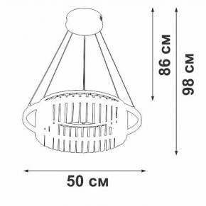 Подвесная люстра Vitaluce V54010 V54010-1/1S в Соликамске - solikamsk.mebel24.online | фото 5