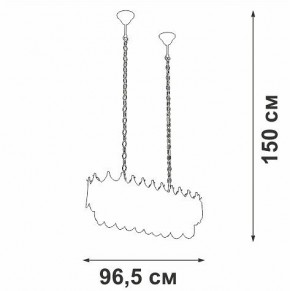 Подвесная люстра Vitaluce V58120 V58120-8/11 в Соликамске - solikamsk.mebel24.online | фото 3