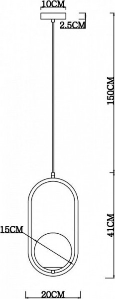 Подвесной светильник Arte Lamp Matisse A7745SP-1AB в Соликамске - solikamsk.mebel24.online | фото 4