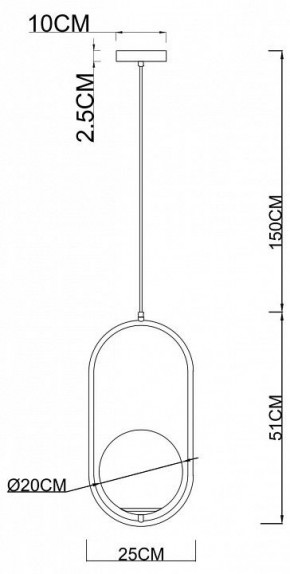 Подвесной светильник Arte Lamp Matisse A7746SP-1AB в Соликамске - solikamsk.mebel24.online | фото 3