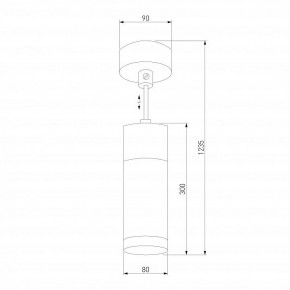 Подвесной светильник Eurosvet Double Topper 50135/1 LED хром/черный в Соликамске - solikamsk.mebel24.online | фото 4