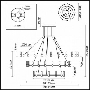 Подвесной светильник Odeon Light Candel 5009/204L в Соликамске - solikamsk.mebel24.online | фото 5