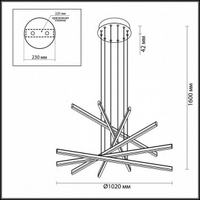 Подвесной светильник Odeon Light Rudy 3890/96L в Соликамске - solikamsk.mebel24.online | фото 6
