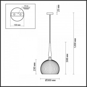Подвесной светильник Odeon Light Runga 4766/1 в Соликамске - solikamsk.mebel24.online | фото 7