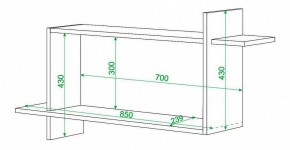 Полка книжная Домино ПК-16 в Соликамске - solikamsk.mebel24.online | фото 2