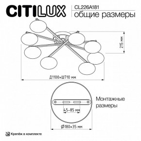 Потолочная люстра Citilux Atman Smart CL226A181 в Соликамске - solikamsk.mebel24.online | фото 10