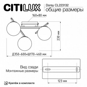 Потолочная люстра Citilux Dorsy CL223132 в Соликамске - solikamsk.mebel24.online | фото 12