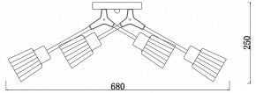 Потолочная люстра Escada Felicia 1137/6P в Соликамске - solikamsk.mebel24.online | фото 3