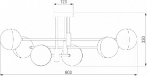 Потолочная люстра Eurosvet Nuvola 70129/6 хром в Соликамске - solikamsk.mebel24.online | фото 3