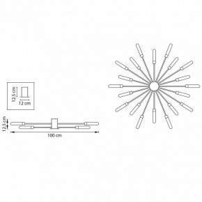 Потолочная люстра Lightstar Ragno 732203 в Соликамске - solikamsk.mebel24.online | фото 5