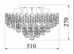 Потолочная люстра Maytoni Karolina DIA120-09-G в Соликамске - solikamsk.mebel24.online | фото 4