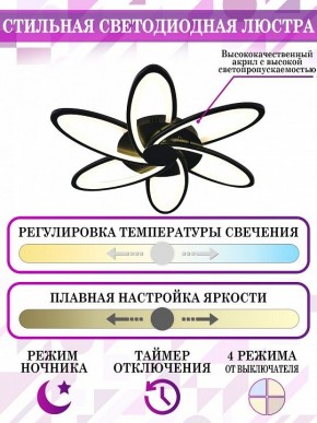 Потолочная люстра Natali Kovaltseva High-Tech Led Lamps HIGH-TECH LED LAMPS 82008 BLACK в Соликамске - solikamsk.mebel24.online | фото 5