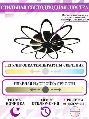 Потолочная люстра Natali Kovaltseva High-Tech Led Lamps HIGH-TECH LED LAMPS 82009 BLACK в Соликамске - solikamsk.mebel24.online | фото 5