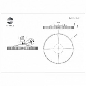 Потолочная люстра ST-Luce Estense SL6203.402.50 в Соликамске - solikamsk.mebel24.online | фото 3