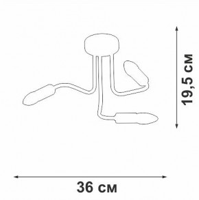 Потолочная люстра Vitaluce V3023 V3023-1/3PL в Соликамске - solikamsk.mebel24.online | фото 2