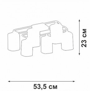 Потолочная люстра Vitaluce V3092 V3092-1/6PL в Соликамске - solikamsk.mebel24.online | фото 4