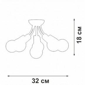 Потолочная люстра Vitaluce V3927 V3927-0/6PL в Соликамске - solikamsk.mebel24.online | фото 6