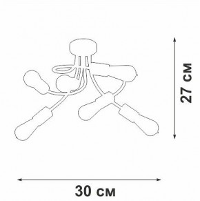 Потолочная люстра Vitaluce V3928 V3928-1/6PL в Соликамске - solikamsk.mebel24.online | фото 4