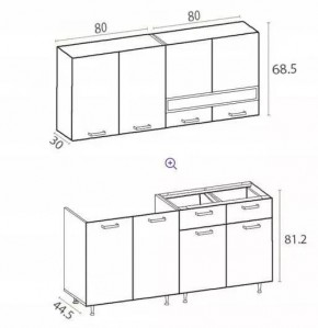 РИО-2 ЛДСП Кухонный гарнитур 1,6 м в Соликамске - solikamsk.mebel24.online | фото 7