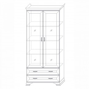 Шкаф (2 стеклодвери) Сиена в Соликамске - solikamsk.mebel24.online | фото 6