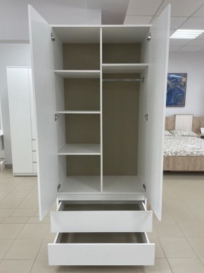 Шкаф 2-ств. с 2 ящиками "Бьянко" в Соликамске - solikamsk.mebel24.online | фото 2