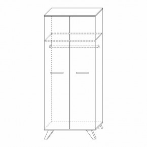 Шкаф для одежды 800 Вега Скандинавия в Соликамске - solikamsk.mebel24.online | фото 7