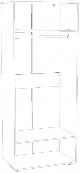 Шкаф для одежды НМ 041.42 "Банни" (Макарун) в Соликамске - solikamsk.mebel24.online | фото 3