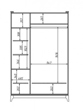 Шкаф для одежды Сабрина (ММ-302-01/03Б) в Соликамске - solikamsk.mebel24.online | фото