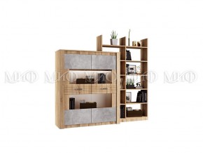 ТЕРРА Шкаф для посуды (Бетон темный/дуб сонома) в Соликамске - solikamsk.mebel24.online | фото