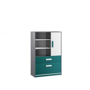 Шкаф книжный Кэнди КШ-2 Океан в Соликамске - solikamsk.mebel24.online | фото