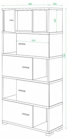 Шкаф комбинированный Домино СБ-30/5 в Соликамске - solikamsk.mebel24.online | фото 3