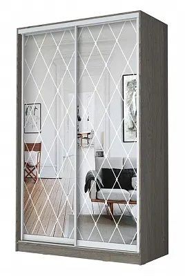Шкаф-купе ХИТ 24-17-66 РОМБ БОЛЬШОЙ в Соликамске - solikamsk.mebel24.online | фото