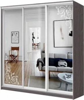Шкаф-купе ХИТ 24-18-656 ОРНАМЕНТ в Соликамске - solikamsk.mebel24.online | фото