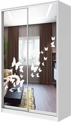 Шкаф-купе ХИТ 24-4-15-66 БАБОЧКИ в Соликамске - solikamsk.mebel24.online | фото