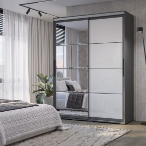 Шкаф-купе Крафт-6 1.6 м ШКК-06 (графит) в Соликамске - solikamsk.mebel24.online | фото