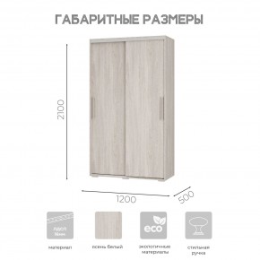 Шкаф-купе ШКК-11 (ясень белый) в Соликамске - solikamsk.mebel24.online | фото 7
