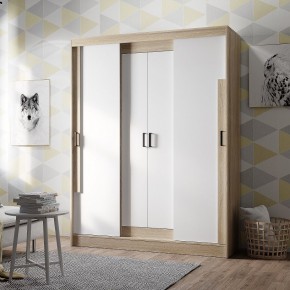 Шкаф-купе Смарт ШКК-06 (дуб сонома/белый) в Соликамске - solikamsk.mebel24.online | фото