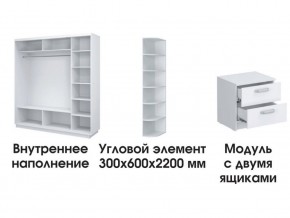 Шкаф-купе «ТАНДЕМ» 3-х дверный в белом профиле (Дверь К+К+К) 2400/h2200 в Соликамске - solikamsk.mebel24.online | фото 3