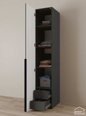 Шкаф Linnea MHR-1-4 2050х400х510 (Графит-М 11.1.25) в Соликамске - solikamsk.mebel24.online | фото 6